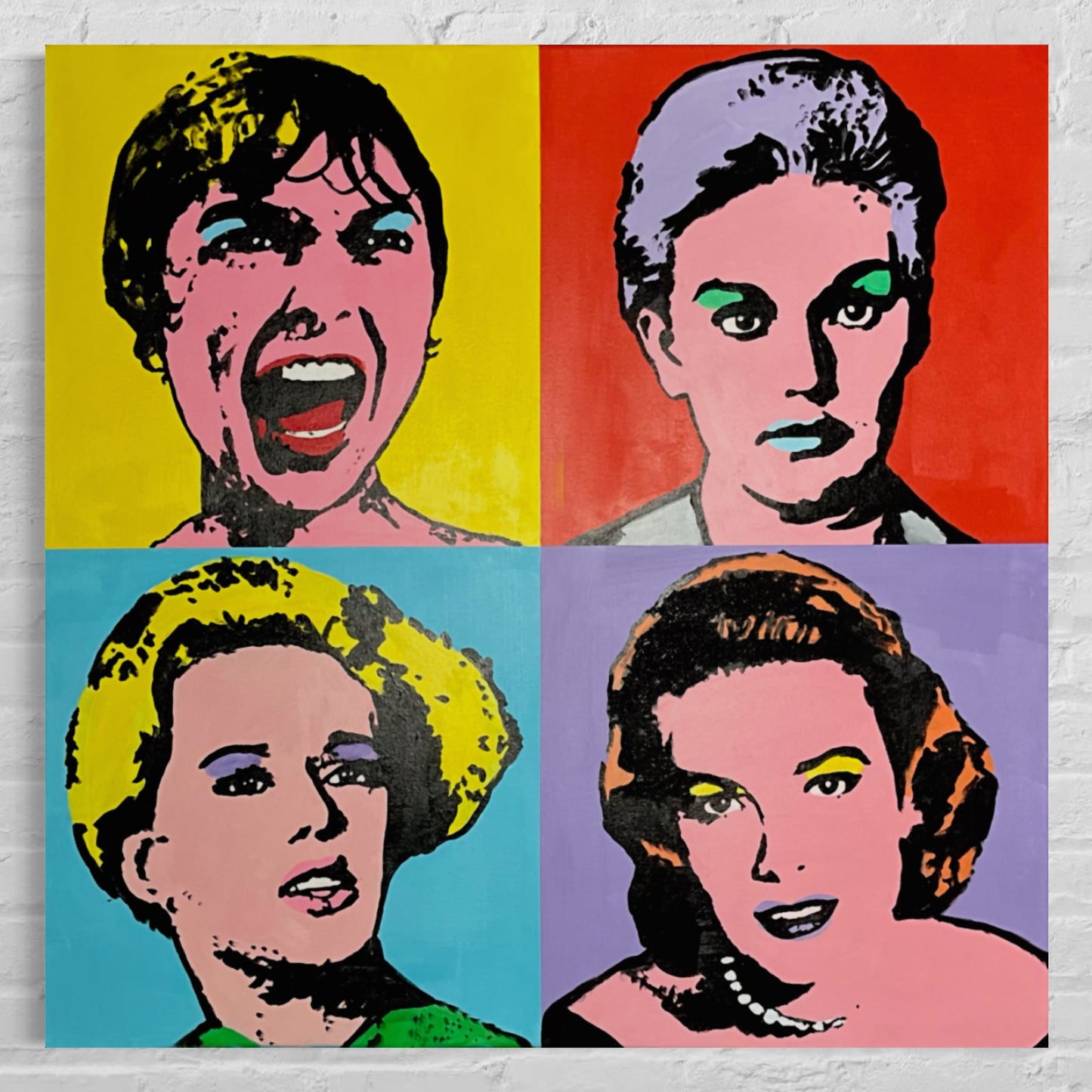 The Women of Hitchcock, 2023. Original 1/1 Art on 36x36x1.5in Canvas