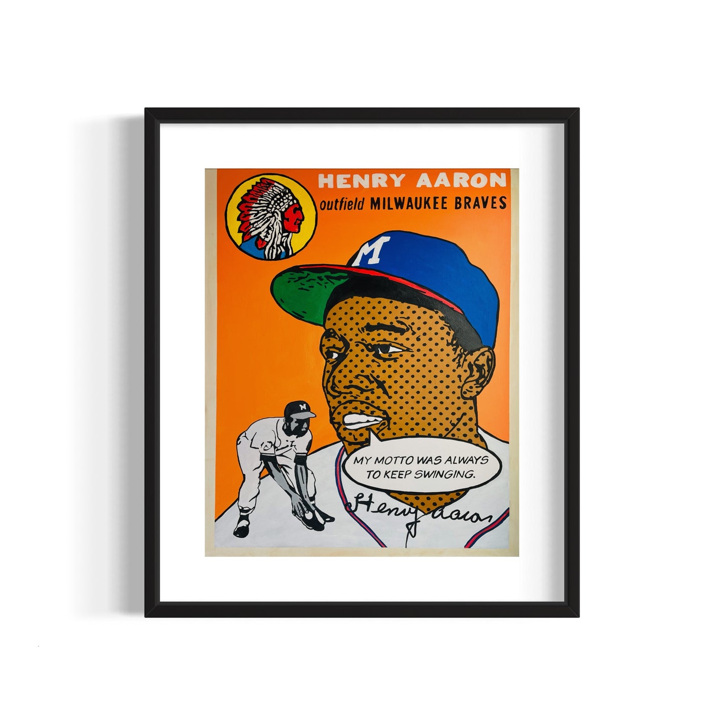Henry Aaron 1954 “Holy Grails” Series, 2023 Giclee Print