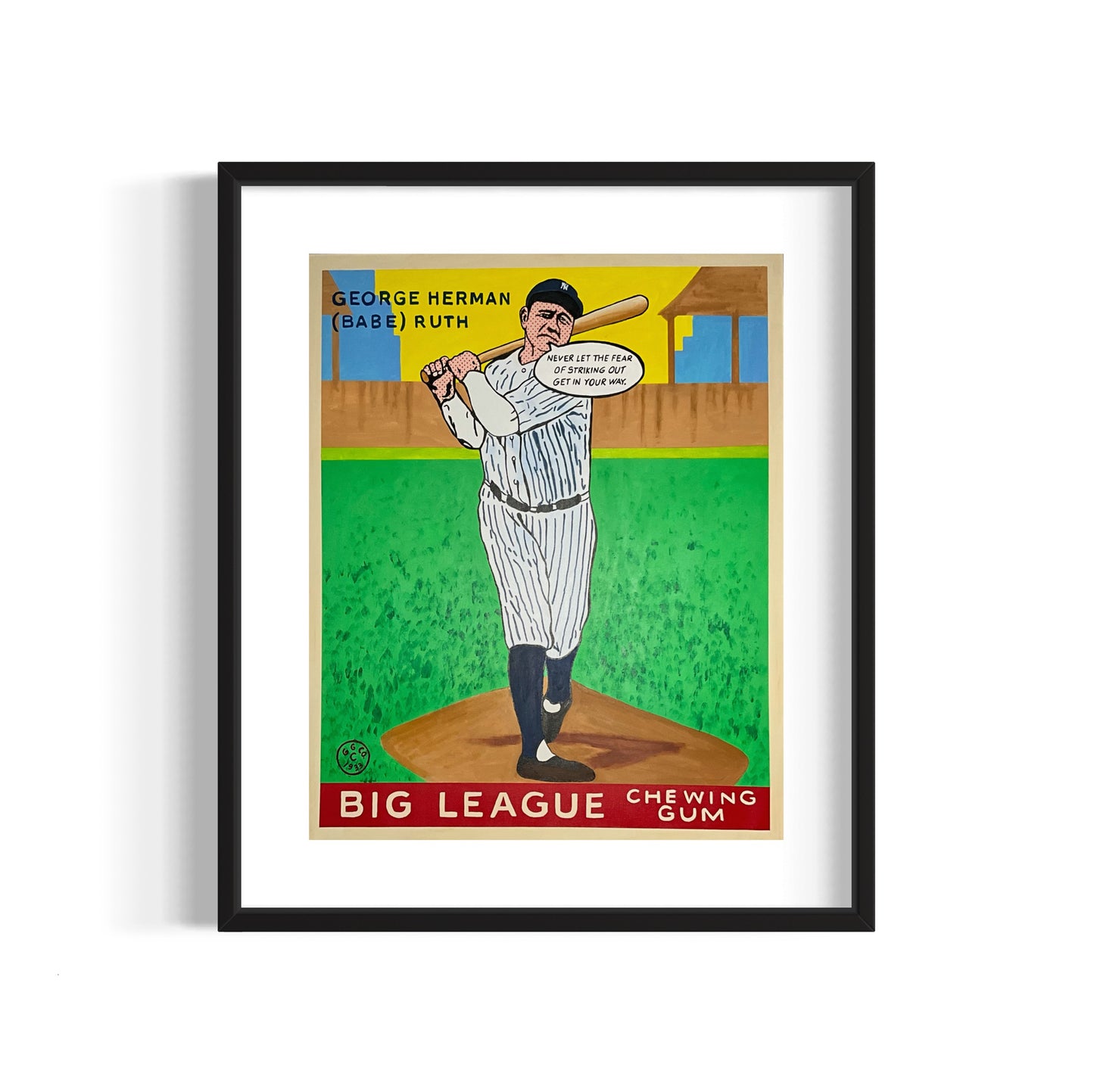 Babe Ruth 1933 “Holy Grails” Series, 2024 Giclee Print