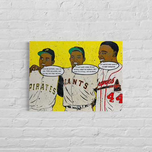 '61 All-Stars "Conversations" Series, 2024. 1/1 18x24x1.25in Gallery Wrapped Canvas Print