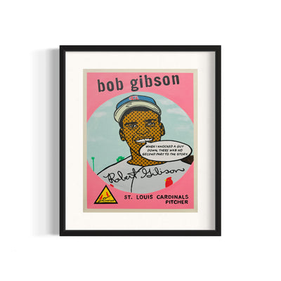 Bob Gibson 1959 “Talking Cards” Series, 2024 Giclee Print