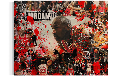 Michael Jordan, 2025. Original 1/1 Art on 16x20x1.5in Canvas
