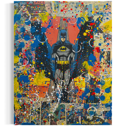 Batman, 2025. Original 1/1 Art on 16x20x1.5in Canvas