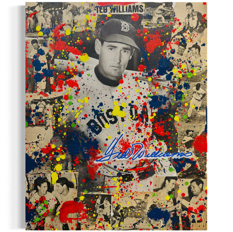 Ted Williams, 2025. Original 1/1 Art on 16x20x1.5in Canvas