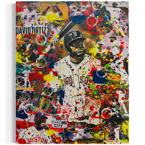 David Ortiz, 2025. Original 1/1 Art on 16x20x1.5in Canvas
