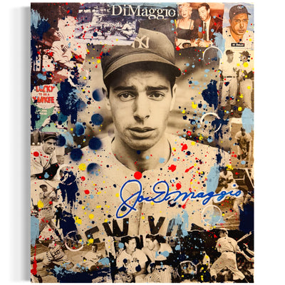Joe DiMaggio, 2025. Original 1/1 Art on 16x20x1.5in Canvas