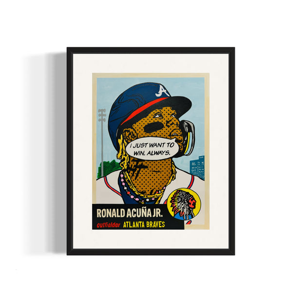 Ronald Acuña Jr 1953 “Throwbacks”, 2024 Giclee Print