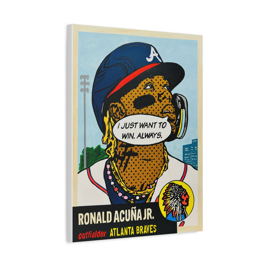 Ronald Acuña Jr 1953 Gallery Wrapped Canvas Print /5