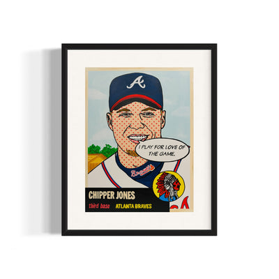 Chipper Jones 1953 “Throwbacks”, 2024 Giclee Print