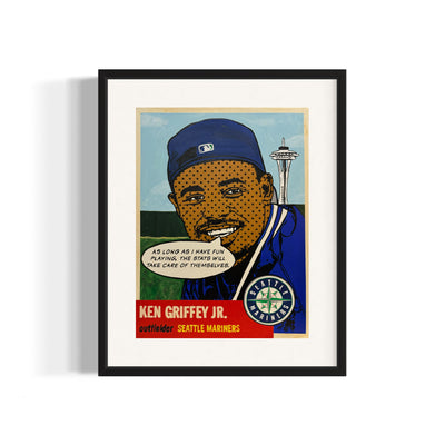 Ken Griffey Jr 1953 “Throwbacks”, 2024 Giclee Print