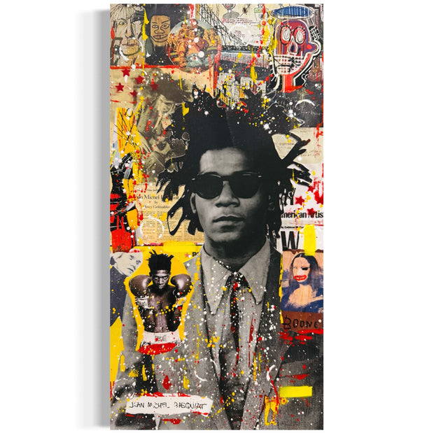 Basquiat, 2025. Original 1/1 Art on 10x20x1.5in Canvas
