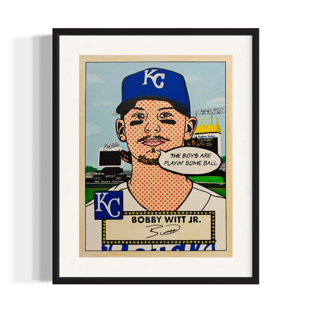 Bobby Witt Jr 1952 “Throwbacks”, 2024 Giclee Print