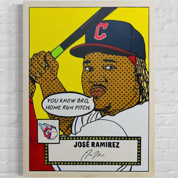 José Ramirez 1952 “Throwbacks” Series, 2024. – Brad Davis Art