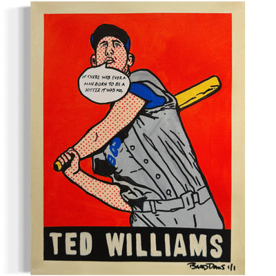 Ted Williams 1948 1/1 Mini Original Art