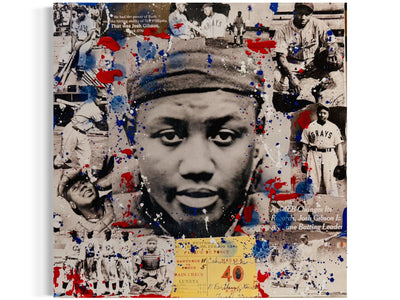 Josh Gibson, 2025. Original 1/1 Art on 14x14x1.5in Canvas