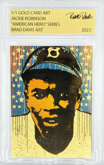 Jackie Robinson ”American Hero" Series 1/1 Gold Card Art