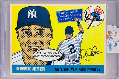 Derek Jeter 1955 “Throwbacks” Card Art