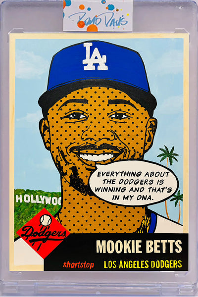 Mookie Betts 1953 “Throwbacks” Card Art