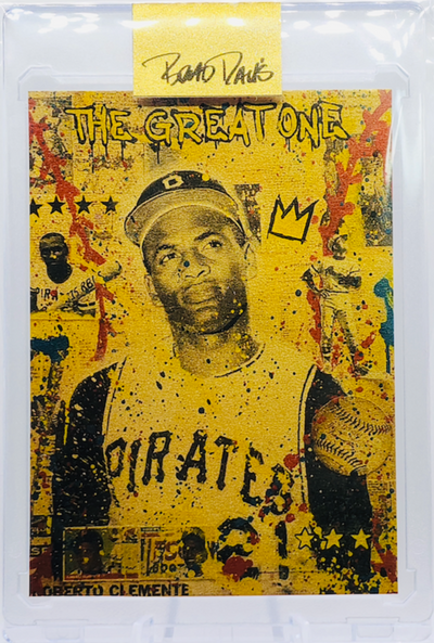 Roberto Clemente "The Great One" 1/1 Gold Card Art