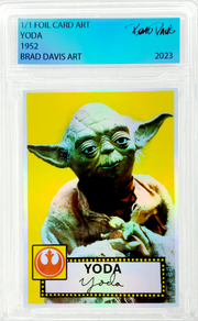 YODA 1952 1/1 Foil Card Art