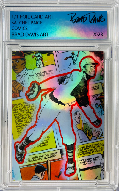 SATCHEL PAIGE COMICS 1/1 Foil Card Art