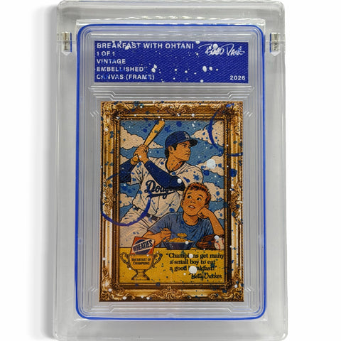 Breakfast with Ohtani 1/1 Fine Card Art
