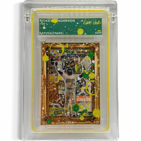 Rickey Henderson 1/1 Fine Card Art