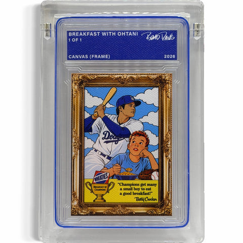 Breakfast with Ohtani 1/1 Fine Card Art