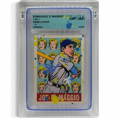 DiMaggio X Warhol 1/1 Fine Card Art
