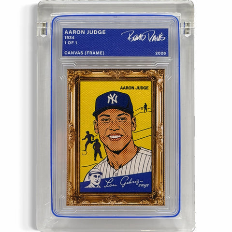 Aaron Judge 1934 1/1 Fine Card Art