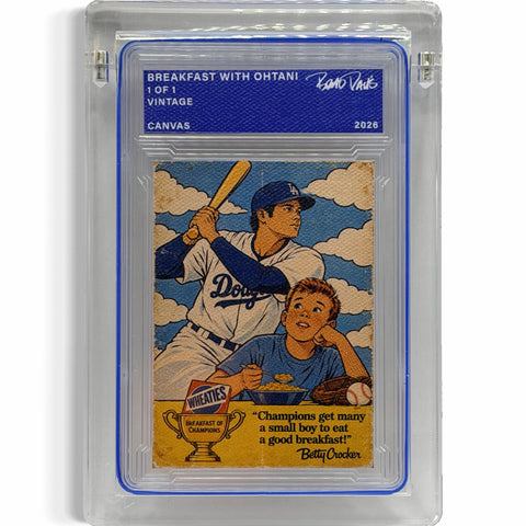 Breakfast with Ohtani 1/1 Fine Card Art