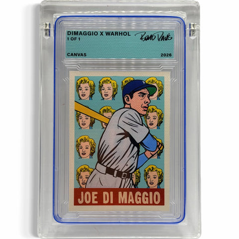 DiMaggio X Warhol 1/1 Fine Card Art
