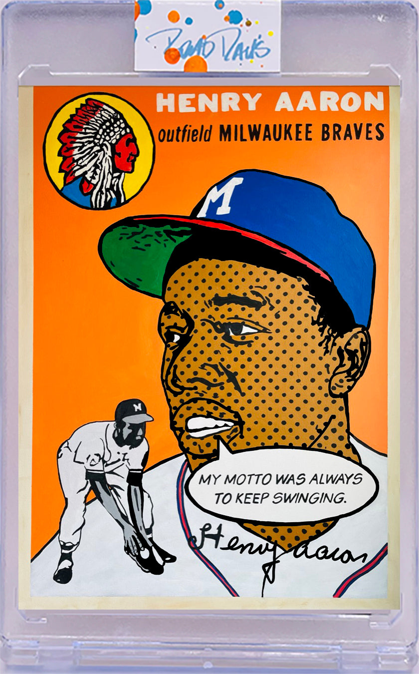 Henry Aaron 1954 “Holy Grails” Series Card Art /10