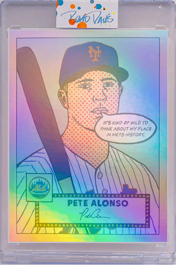 Pete Alonso 1952 “Throwbacks” Card Art Foil /5