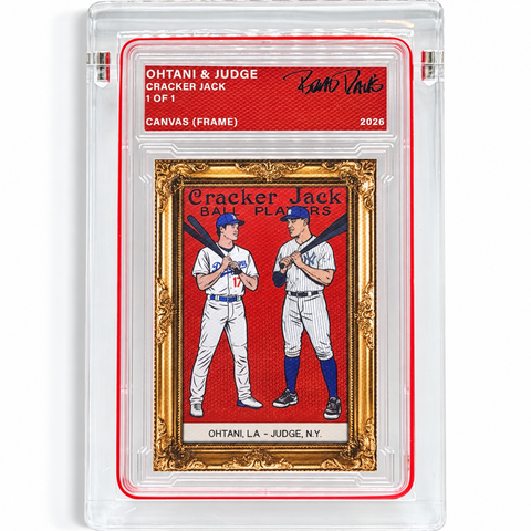 Ohtani & Judge Cracker Jack 1/1 Fine Card Art