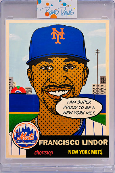 Francisco Lindor 1953 “Throwbacks” Card Art