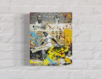 Roberto Clemente, 2022. 1/1 Original Art on 11X14 Wood Panel