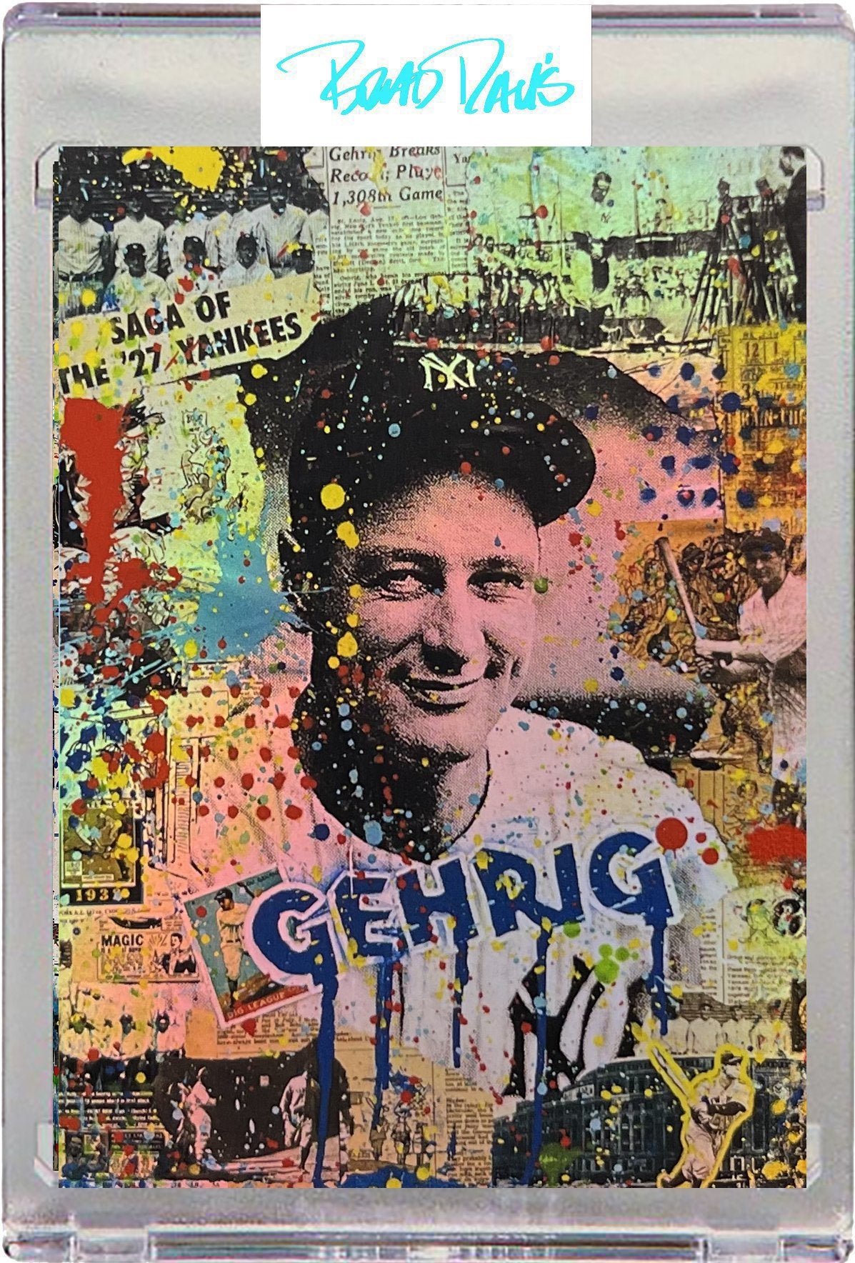 Lou Gehrig Card Art