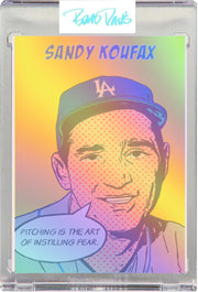 Sandy Koufax Comic Card
