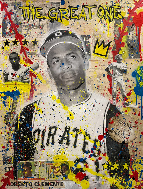 The Great One, 2022. 1/1 Original Mixed Media on 18X24 Canvas.