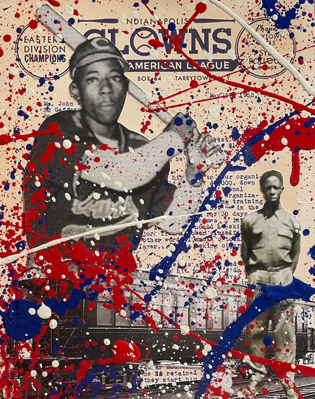 Hank Aaron Clowns Giclee Print