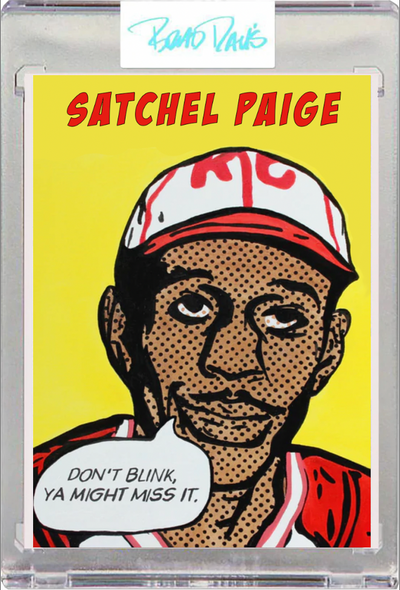 Satchel Paige Comic Card