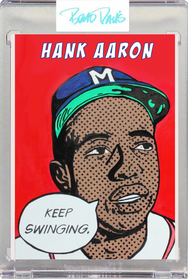 Hank Aaron Comic Card
