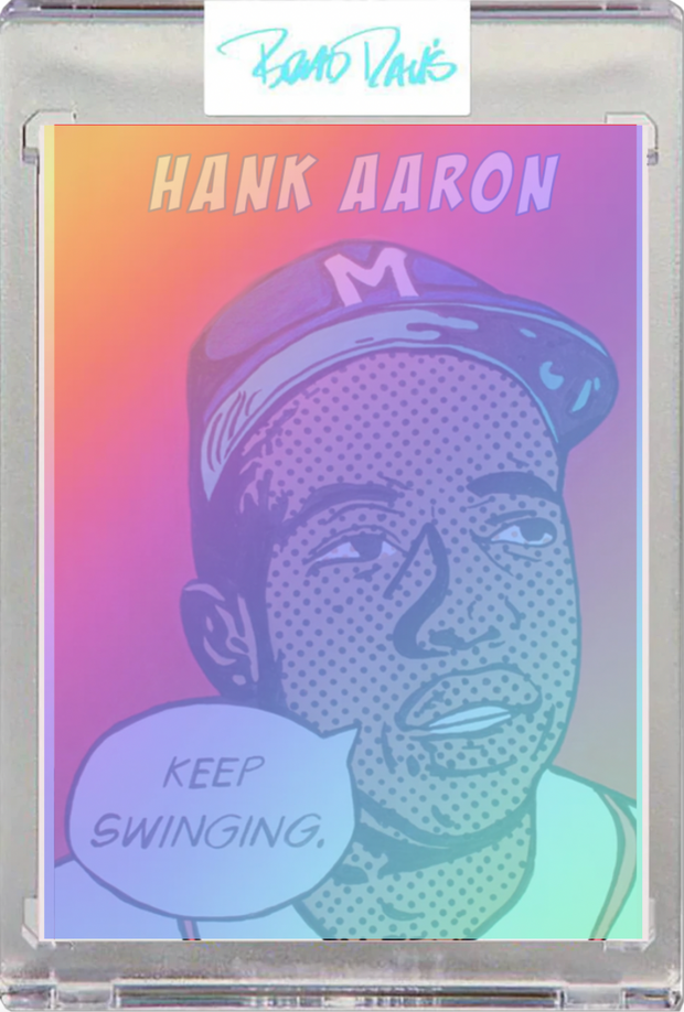 Hank Aaron Comic Card