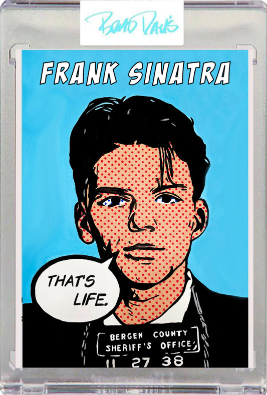 Frank Sinatra Comic Card