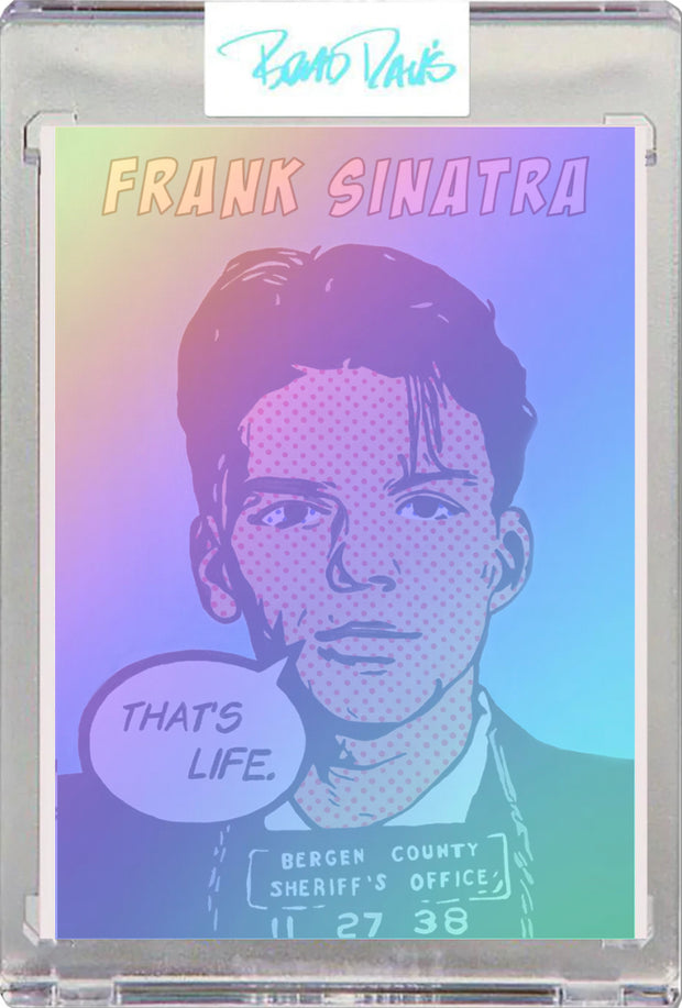 Frank Sinatra Comic Card