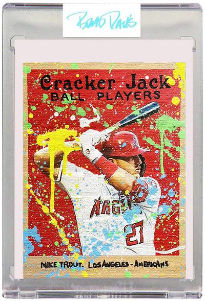 Mike Trout Canvas Card