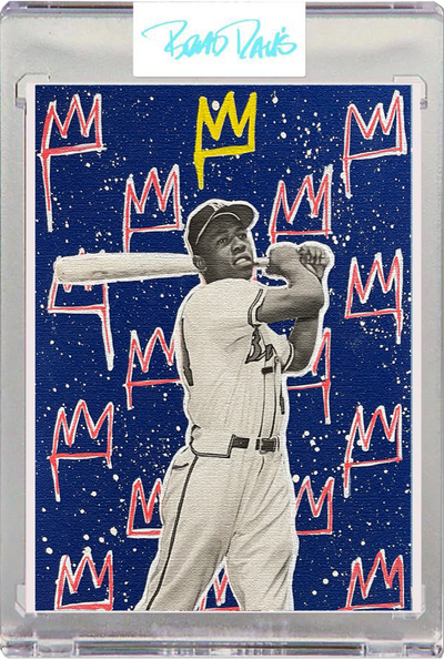 Hank Aaron Canvas Card