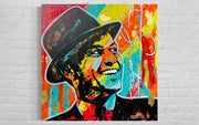 Frank Sinatra "Chairman of the Board", 2022. Original 1/1 Art on 36x36x1.5in Canvas