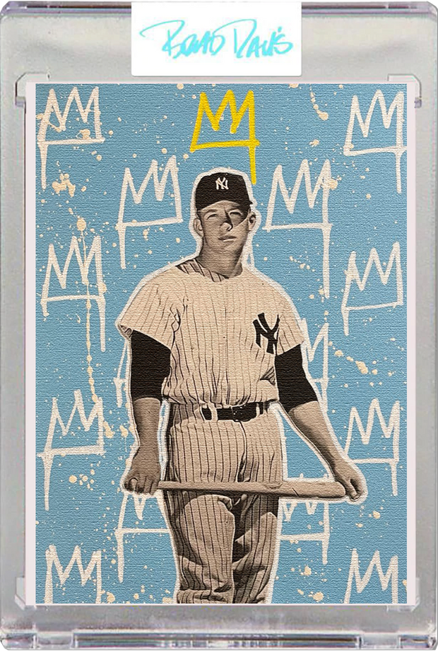 Mickey Mantle Canvas Card